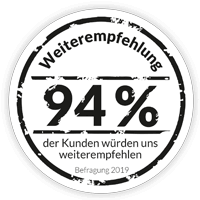 Siegel - 94% Kundenzufriedenheit