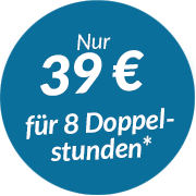 Angebot: nur 39 Euro für 8 Doppelstunden
