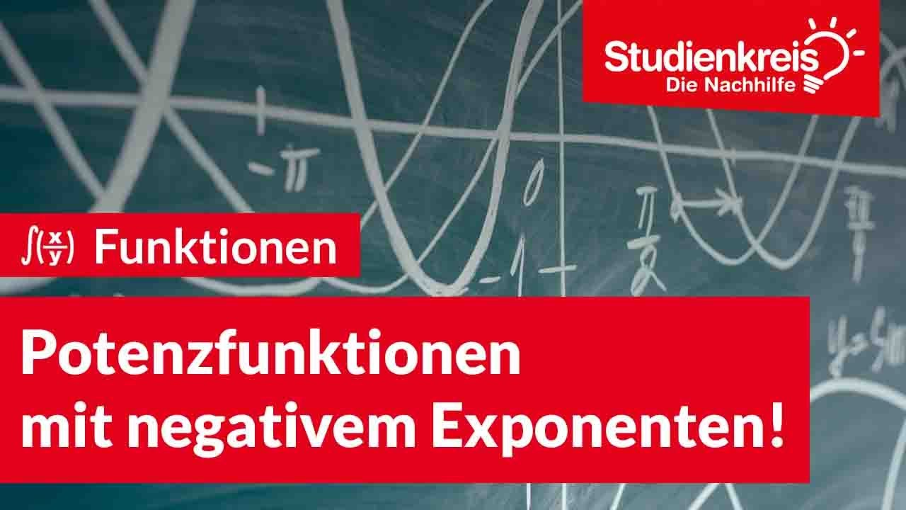 Potenzfunktionen mit negativem Exponenten! | Mathe verstehen mit dem Studienkreis