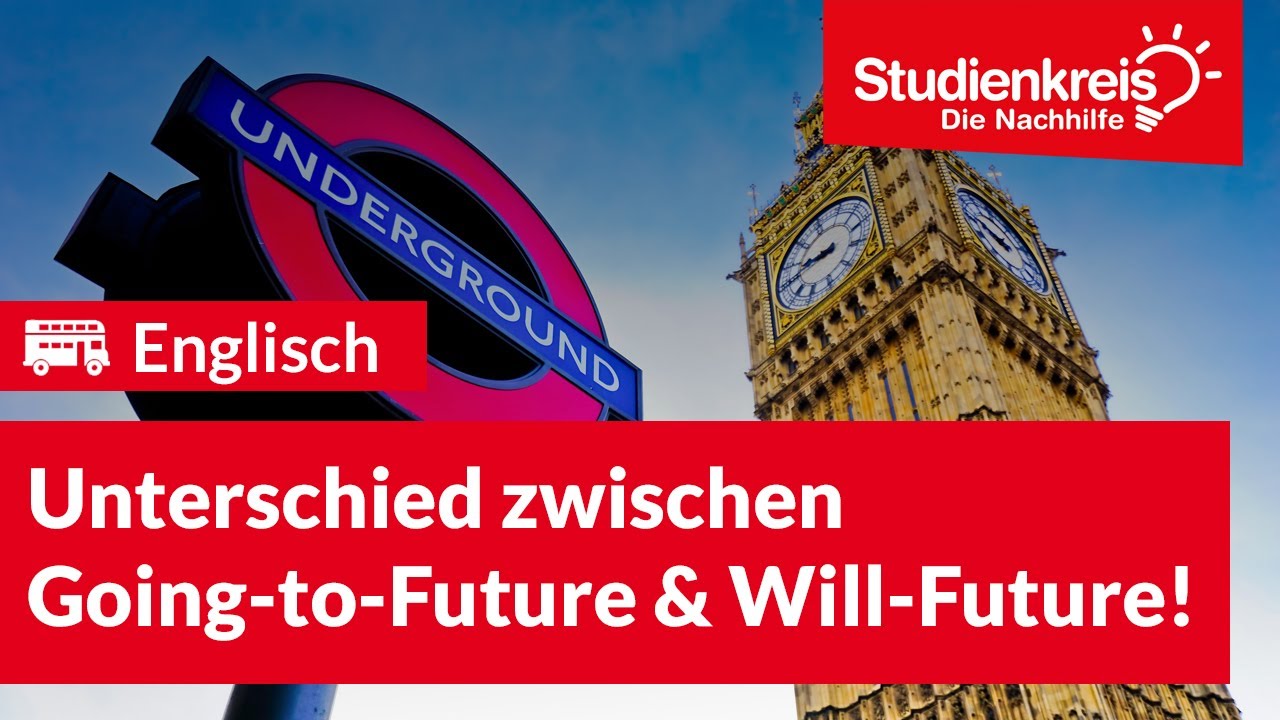 Unterschied zwischen Going-to-Future und Will-Future! | Englisch verstehen mit dem Studienkreis